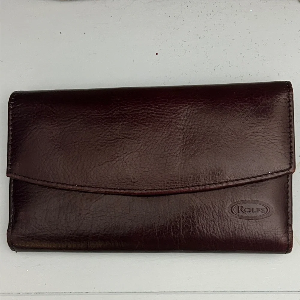 Rolfs Rich Brown/maroon  Leather wallet